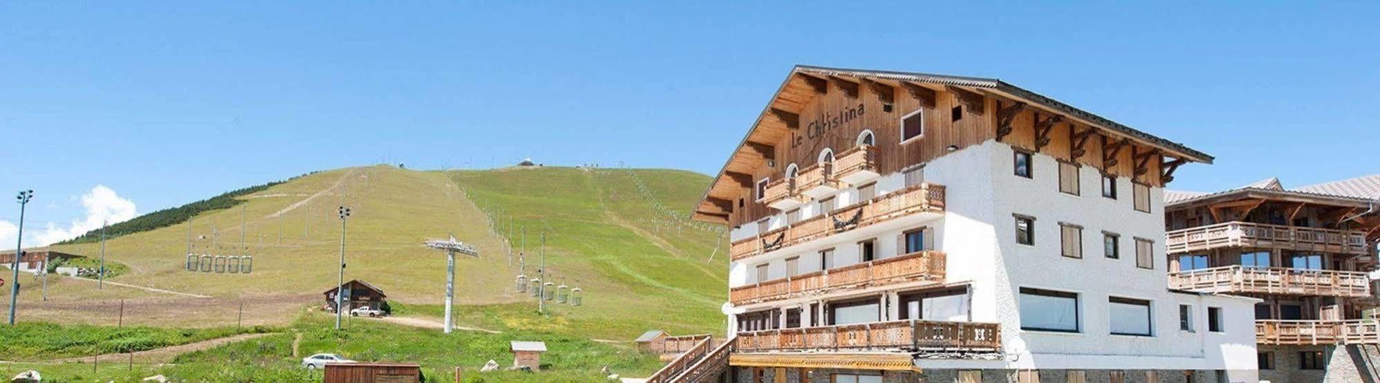 Madame Vacances Hotel Le Christina Alpe d'Huez Buitenkant foto